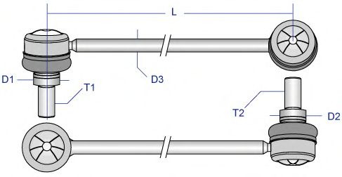 Тяга / стойка стабилизатора MOOG BM-LS-8769