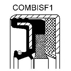 Сальник дифференциала CORTECO 12012566B