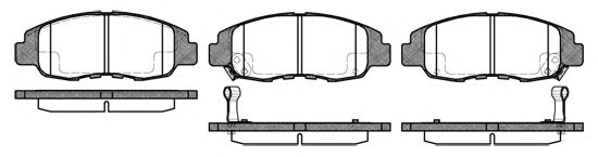 Тормозные колодки REMSA 0324.12