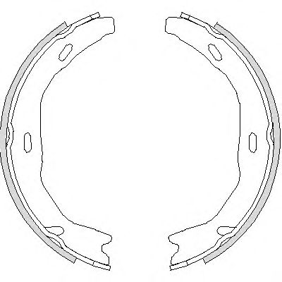 Тормозные колодки ручника REMSA 4751.00