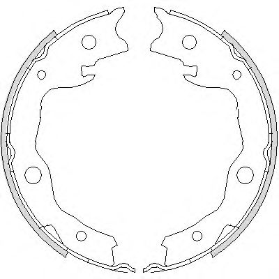 Тормозные колодки ручника REMSA 4752.00