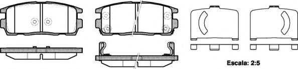 Тормозные колодки REMSA 1260.12