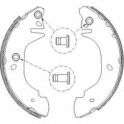 Тормозные колодки REMSA 4305.01
