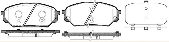 Тормозные колодки REMSA 1322.12