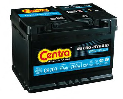 Стартерная аккумуляторная батарея CENTRA CK700