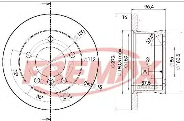 Тормозной диск FREMAX BD-0183 Premium Carbon +