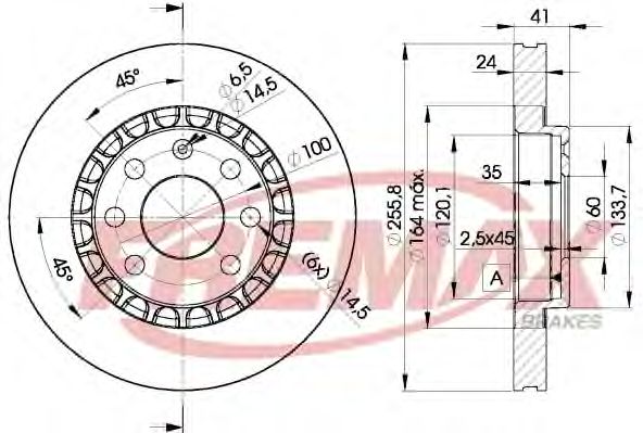 Гальмівний диск FREMAX BD-9042