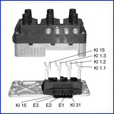 Катушка зажигания HUCO 138434