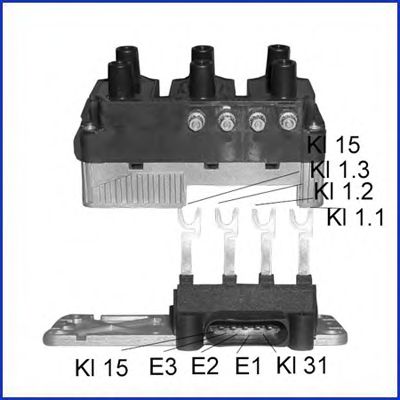Катушка зажигания HUCO 138437