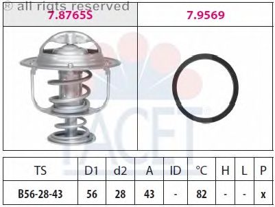 Термостат FACET 7.8765