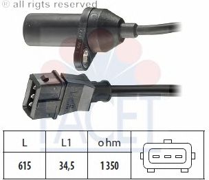 Датчик импульсов, маховик FACET 9.0053