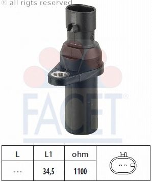 Датчик импульсов, маховик FACET 9.0378
