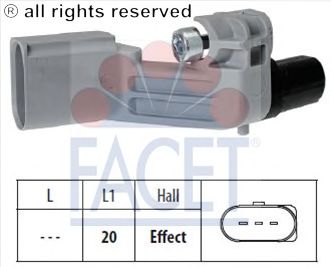 Датчик импульсов, маховик FACET 9.0464