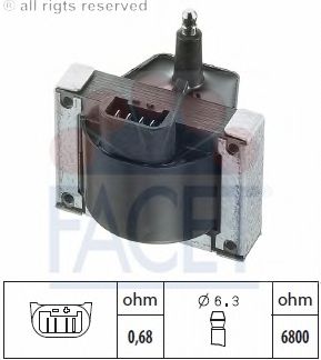 Катушка зажигания FACET 9.6005