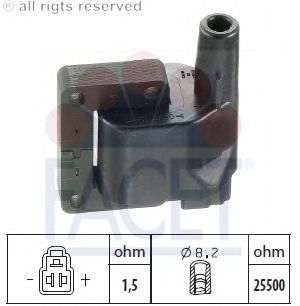 Катушка зажигания FACET 9.6268S