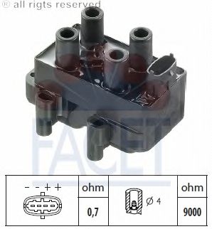 Катушка зажигания FACET 9.6289