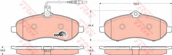 Тормозные колодки TRW GDB1718
