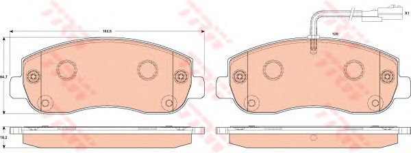 Тормозные колодки TRW GDB1910