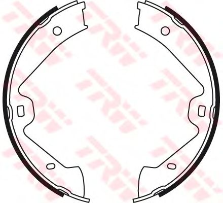 Тормозные колодки ручника TRW GS8776