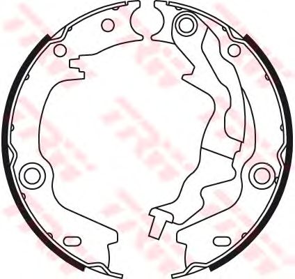 Тормозные колодки ручника TRW GS8781