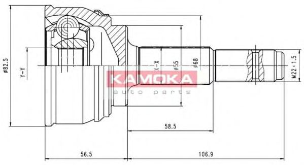 Комплект ШРУСов KAMOKA 6542