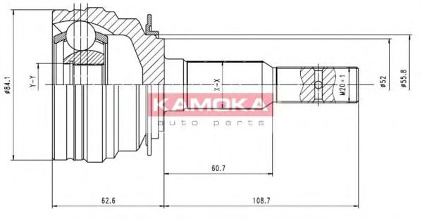 Комплект ШРУСов KAMOKA 6610