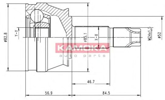 Комплект ШРУСов KAMOKA 6684