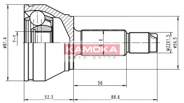 Комплект ШРУСов KAMOKA 6708