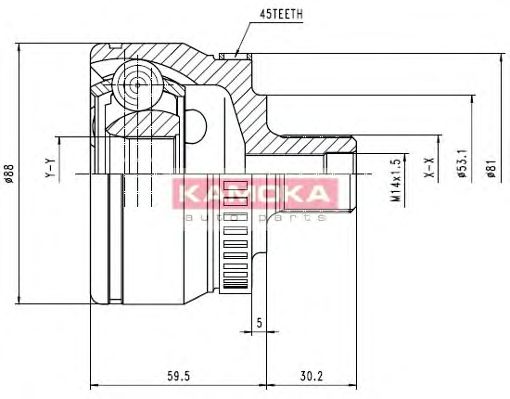 Комплект ШРКШ KAMOKA 6762