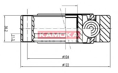 Комплект ШРУСов KAMOKA 8047