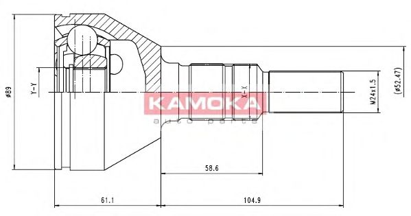 Комплект ШРУСов KAMOKA 6035