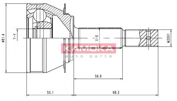 Комплект ШРКШ KAMOKA 6136