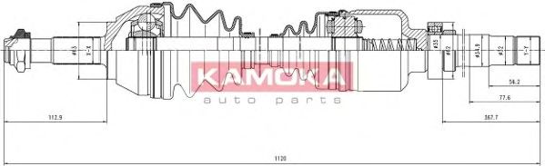 Приводной вал KAMOKA CT1138916A