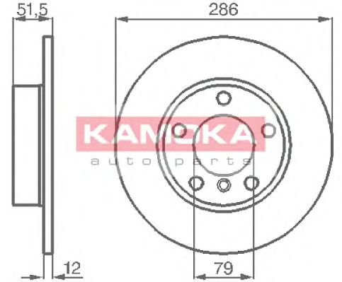 Гальмівний диск KAMOKA 103496