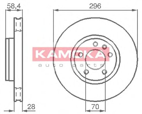 Гальмівний диск KAMOKA 103660