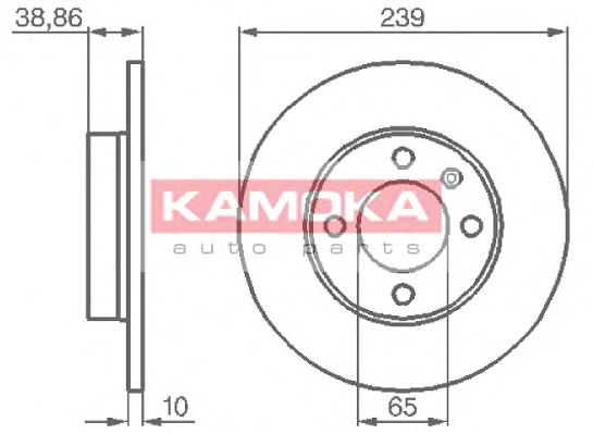 Гальмівний диск KAMOKA 10384
