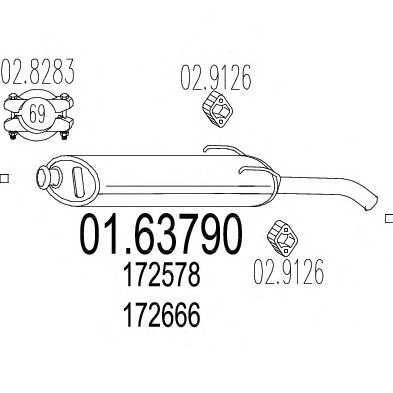 Глушитель MTS 01.63790