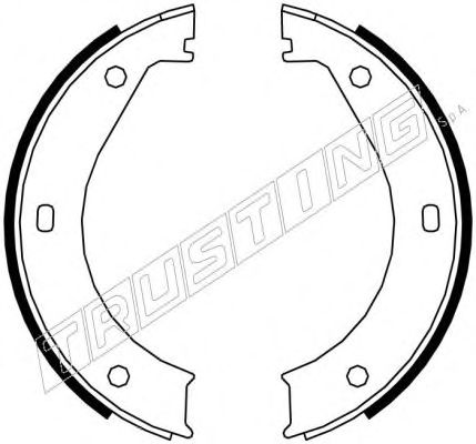 Тормозные колодки ручника TRUSTING 019.023