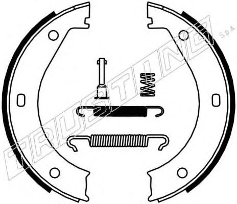 Тормозные колодки ручника TRUSTING 019.023K