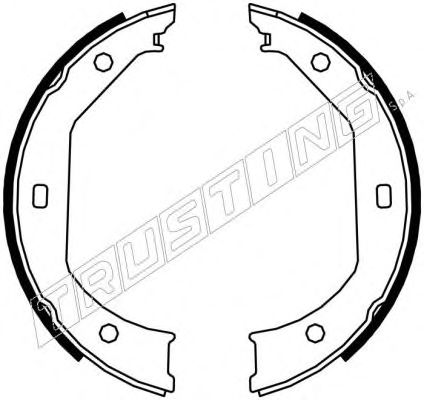 Тормозные колодки ручника TRUSTING 019.027