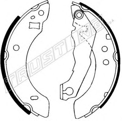 Тормозные колодки TRUSTING 040.124