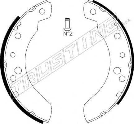 Гальмівні колодки TRUSTING 040.126