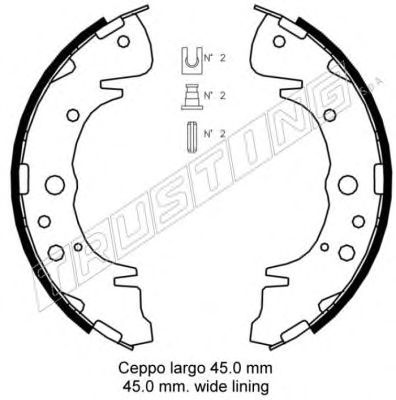 Тормозные колодки TRUSTING 046.207