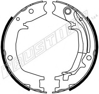 Тормозные колодки ручника TRUSTING 046.215Y