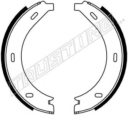 Тормозные колодки ручника TRUSTING 052.123