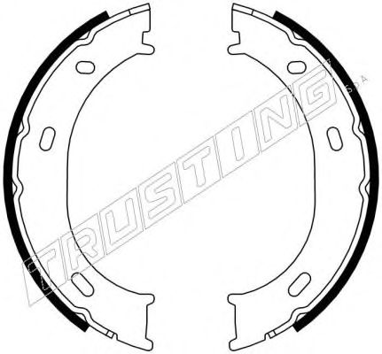 Тормозные колодки ручника TRUSTING 052.126