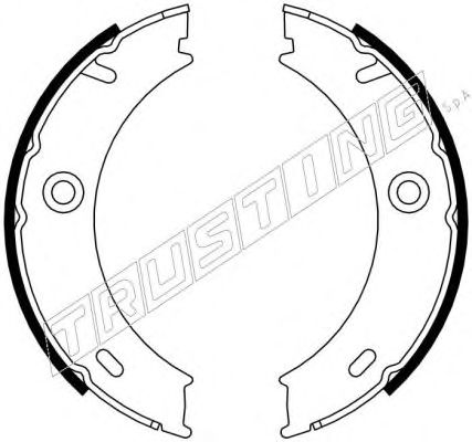 Тормозные колодки ручника TRUSTING 052.127