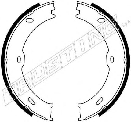 Тормозные колодки ручника TRUSTING 052.133