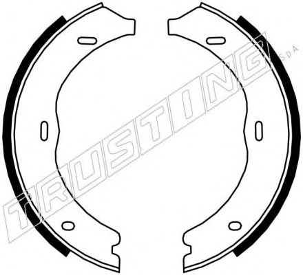 Тормозные колодки ручника TRUSTING 052.135