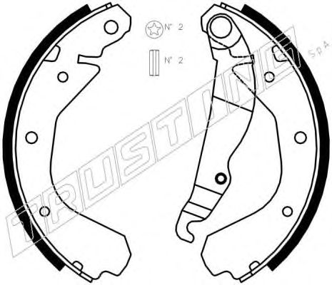 Тормозные колодки TRUSTING 073.162